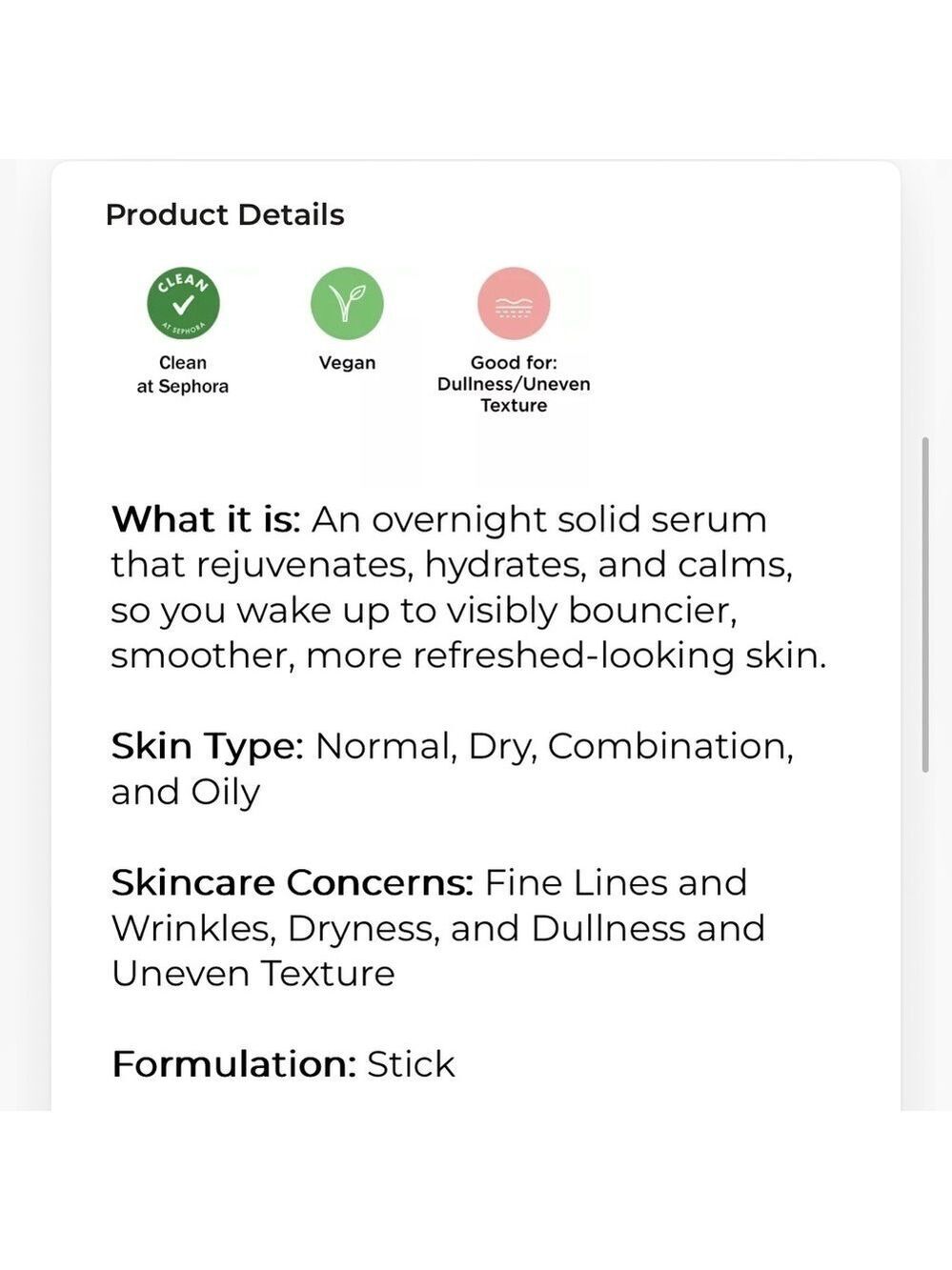 NIB Milk Makeup Melatonin Overnight Serum Rejuvenate Calm Hydrate & Smooth - Picture 6 of 11